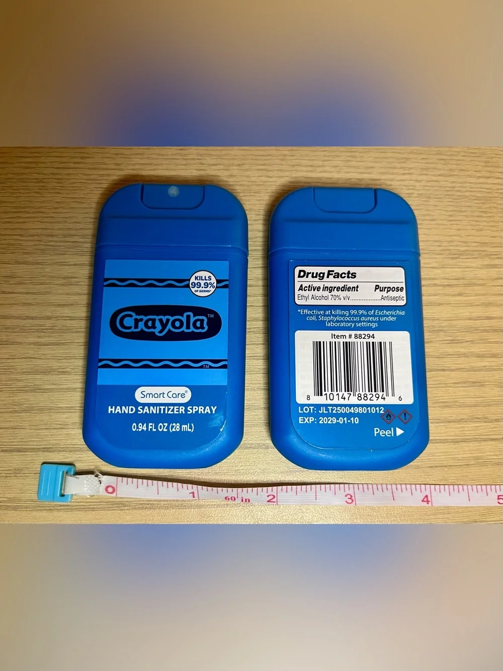 Crayola Blue Hand Sanitizer Spray Twin Pack